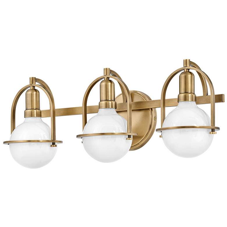 Image 3 Hinkley Somerset 25" Wide Heritage Brass 3-Light Bath Light more views