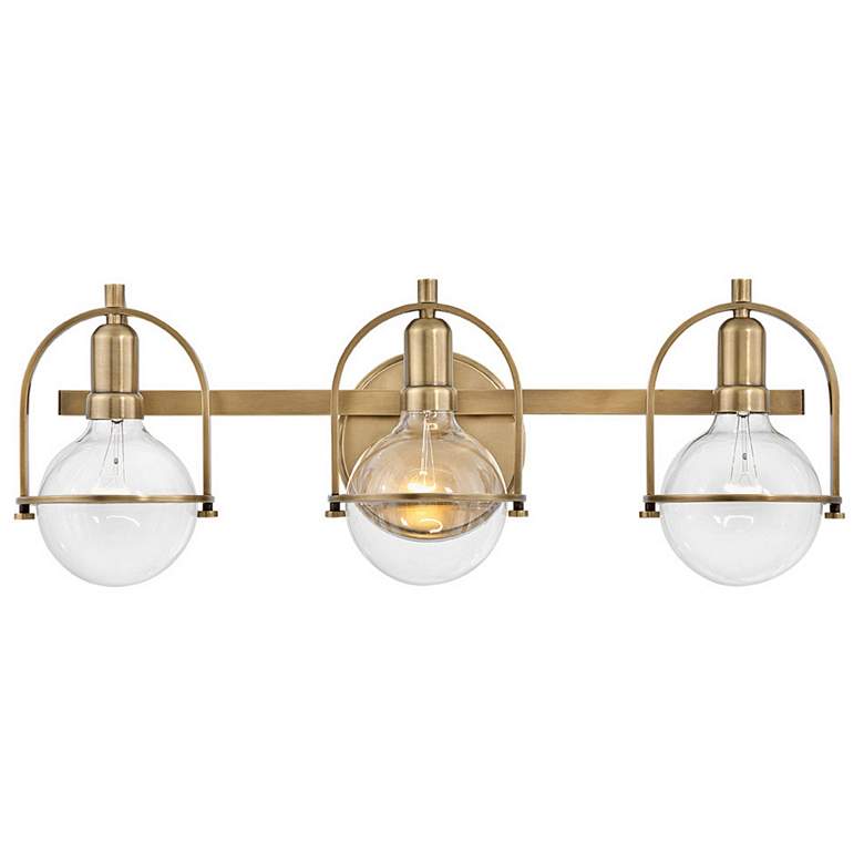 Image 4 Hinkley Somerset 25" Wide Heritage Brass 3-Light Bath Light more views