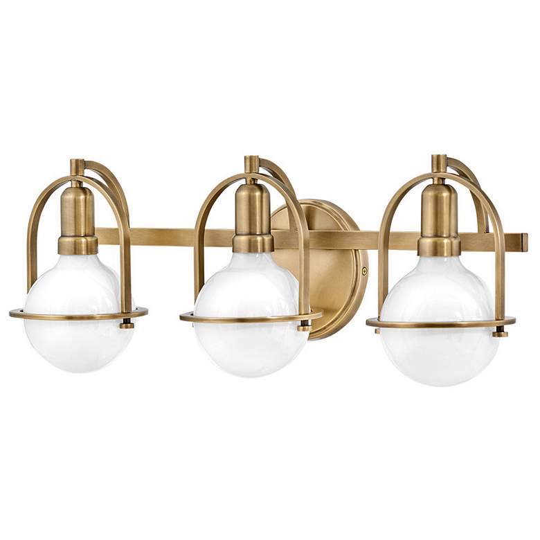 Image 6 Hinkley Somerset 25" Wide Heritage Brass 3-Light Bath Light more views