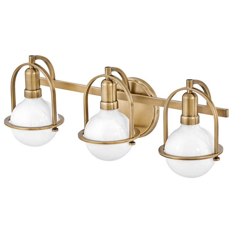 Image 7 Hinkley Somerset 25" Wide Heritage Brass 3-Light Bath Light more views