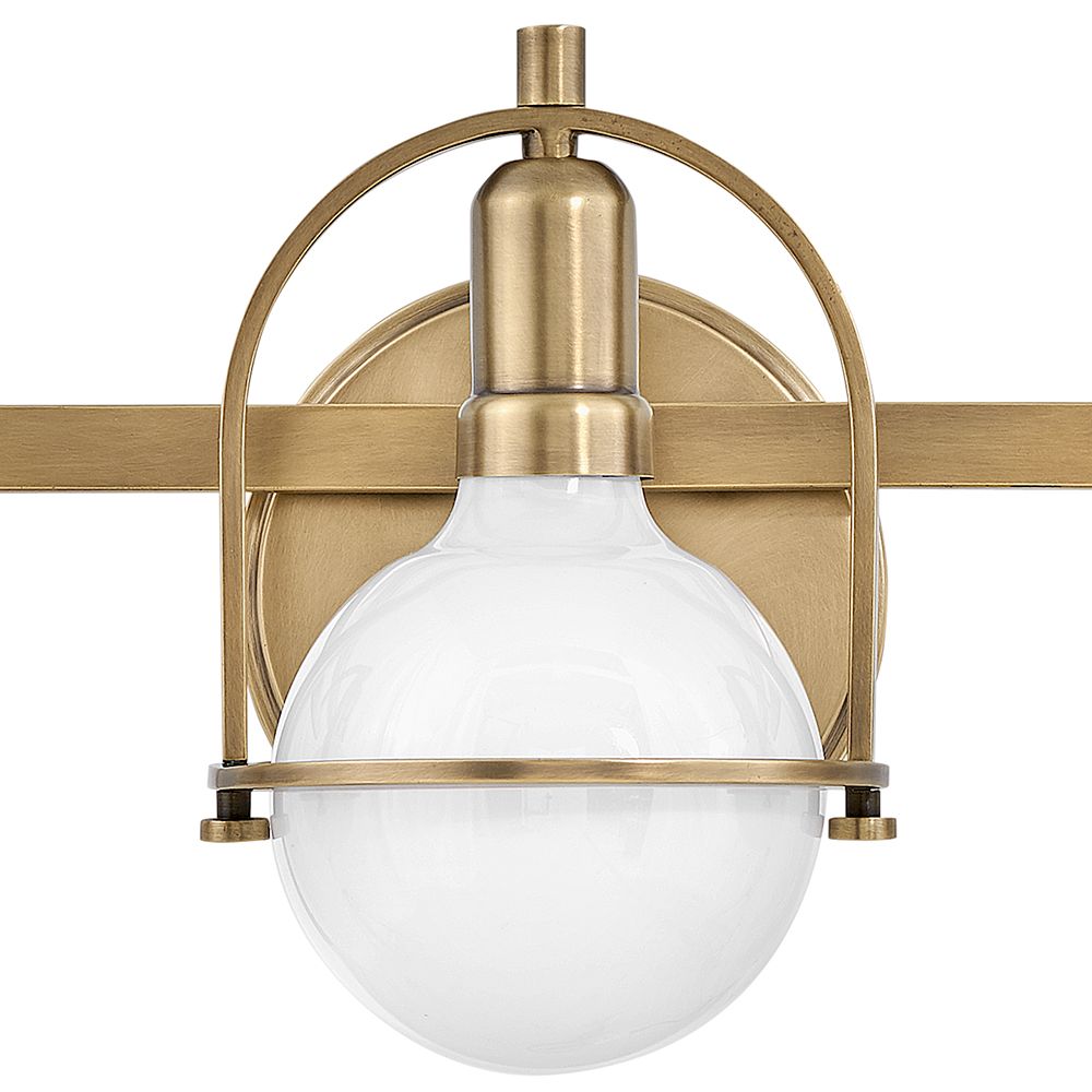 Hinkley Somerset 25" Wide Heritage Brass 3-Light Bath Light