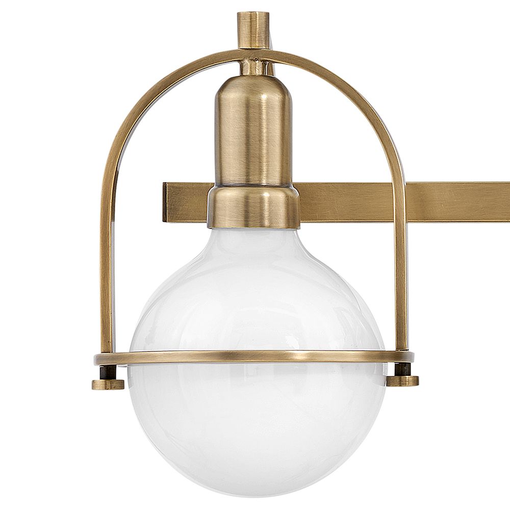 Hinkley Somerset 25" Wide Heritage Brass 3-Light Bath Light
