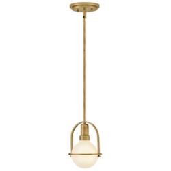 Hinkley Somerset 6 1/4" Wide Heritage Brass Mini Pendant