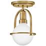 5_Hinkley Somerset 6 1/4" Wide Heritage Brass Mini Pendant more views