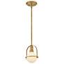 7_Hinkley Somerset 6 1/4" Wide Heritage Brass Mini Pendant more views