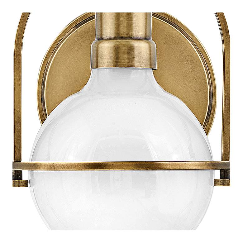 Image 2 Hinkley Somerset 9" High Heritage Brass Wall Sconce more views