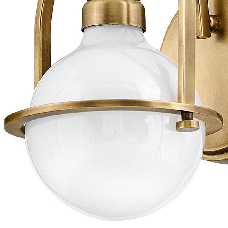 Image 3 Hinkley Somerset 9" High Heritage Brass Wall Sconce more views
