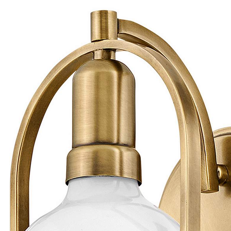 Image 4 Hinkley Somerset 9" High Heritage Brass Wall Sconce more views