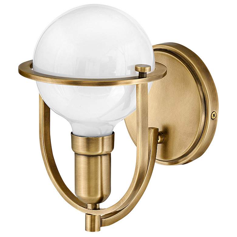 Image 6 Hinkley Somerset 9" High Heritage Brass Wall Sconce more views