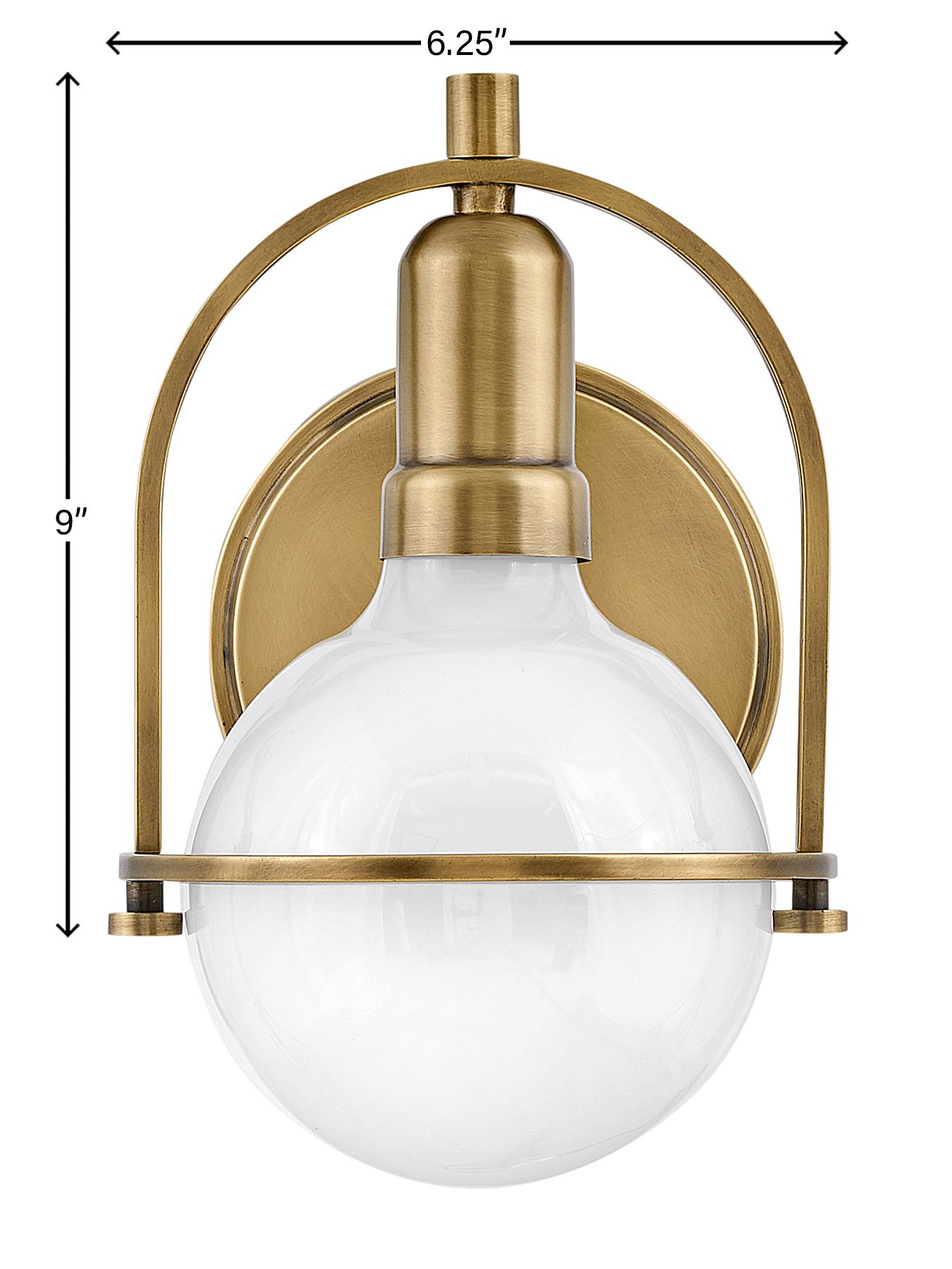 Hinkley Somerset 9" High Heritage Brass Wall Sconce