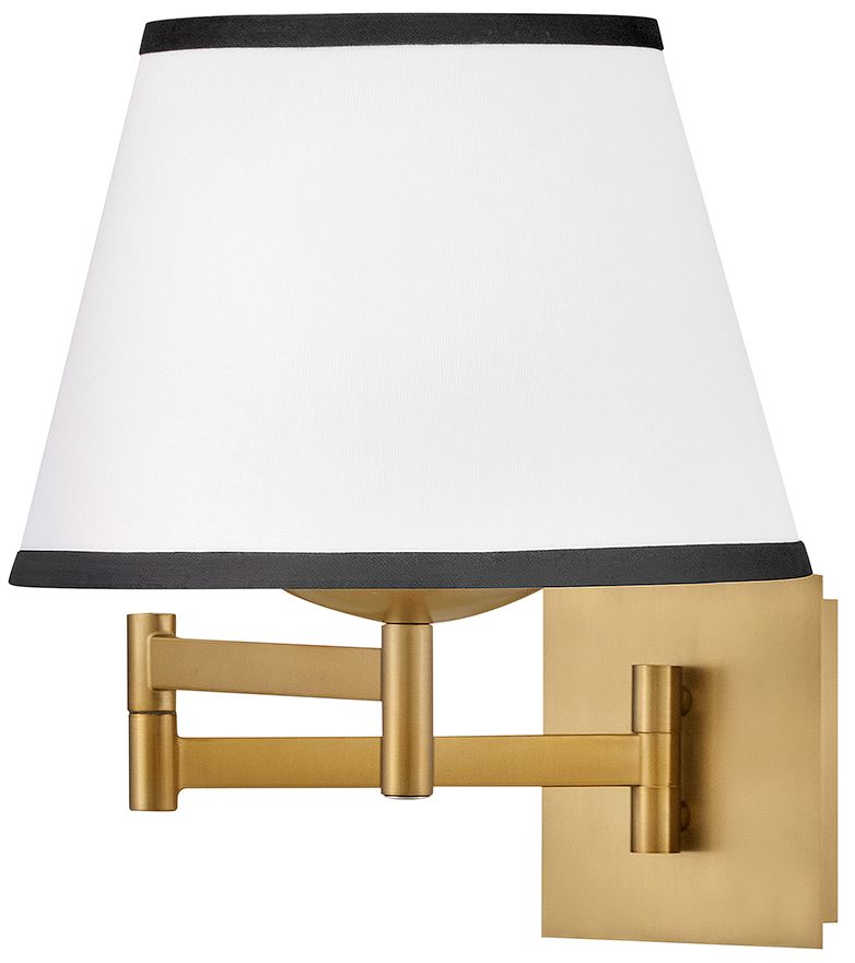 Image 2 Hinkley Sonia 13 1/4" High Lacquered Brass Wall Sconce more views