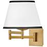 2_Hinkley Sonia 13 1/4" High Lacquered Brass Wall Sconce more views
