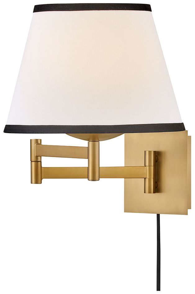 Image 3 Hinkley Sonia 13 1/4" High Lacquered Brass Wall Sconce more views