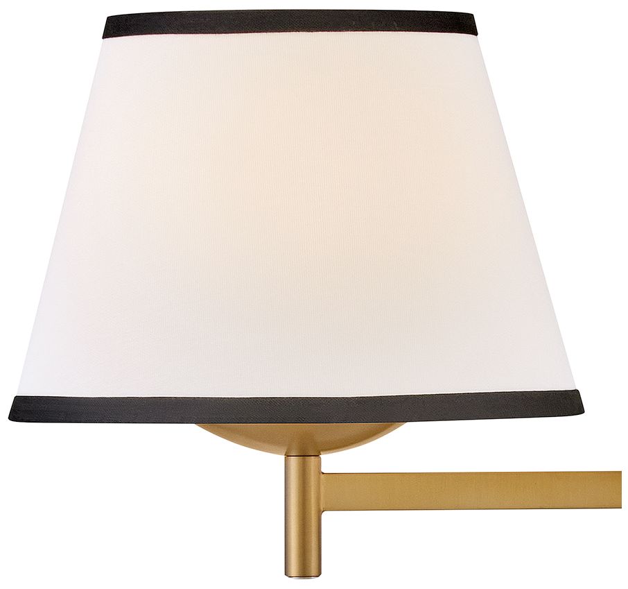 Image 4 Hinkley Sonia 13 1/4" High Lacquered Brass Wall Sconce more views