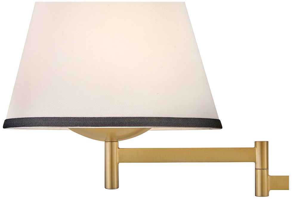 Image 6 Hinkley Sonia 13 1/4" High Lacquered Brass Wall Sconce more views