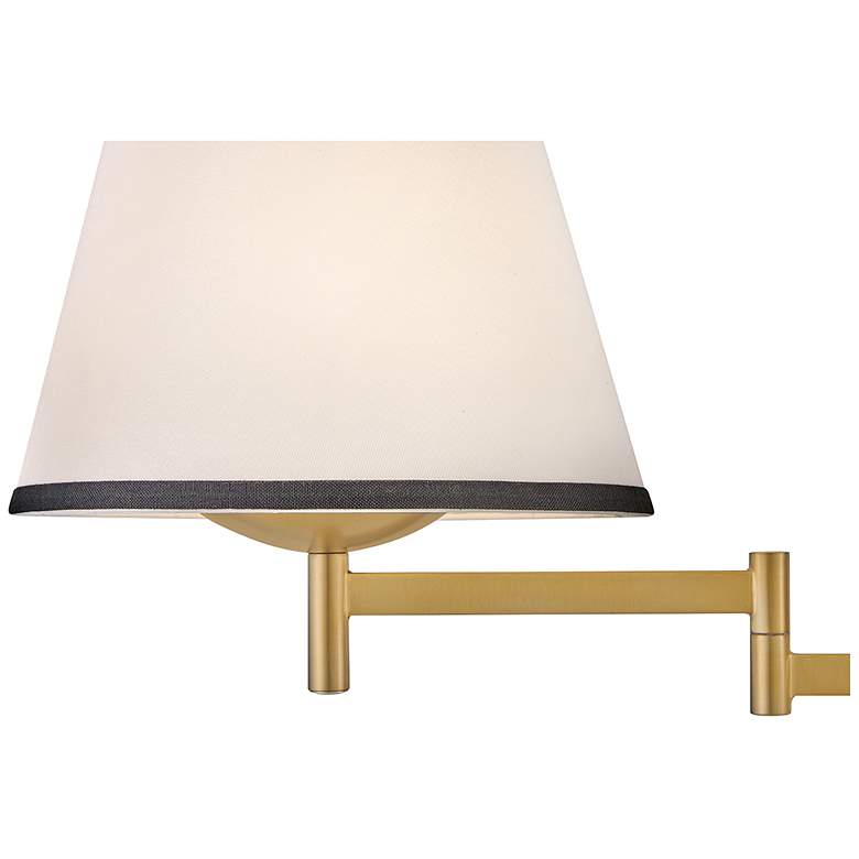 Image 6 Hinkley Sonia 13 1/4" High Lacquered Brass Wall Sconce more views