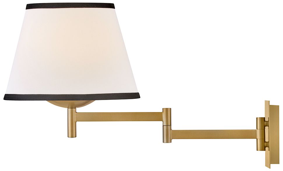 Image 7 Hinkley Sonia 13 1/4" High Lacquered Brass Wall Sconce more views