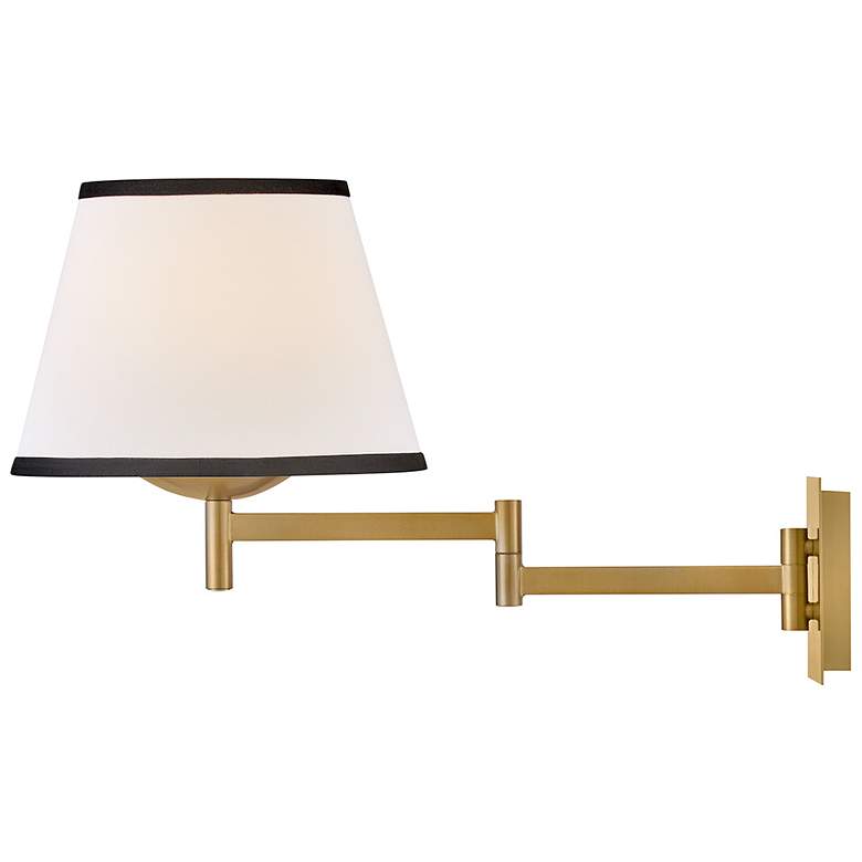 Image 7 Hinkley Sonia 13 1/4" High Lacquered Brass Wall Sconce more views