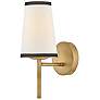 1_Hinkley Sonia 13 1/4" High Lacquered Brass Wall Sconce