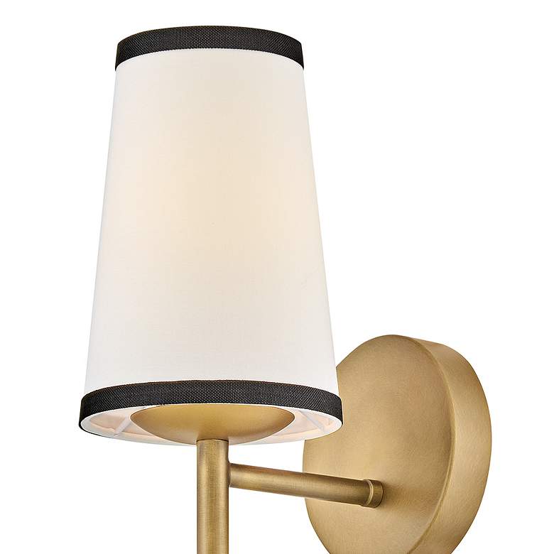 Image 3 Hinkley Sonia 13 1/4" High Lacquered Brass Wall Sconce more views