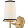 3_Hinkley Sonia 13 1/4" High Lacquered Brass Wall Sconce more views