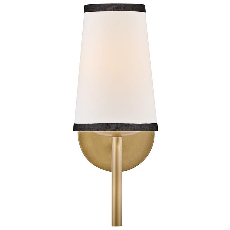 Image 5 Hinkley Sonia 13 1/4" High Lacquered Brass Wall Sconce more views