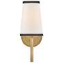 5_Hinkley Sonia 13 1/4" High Lacquered Brass Wall Sconce more views