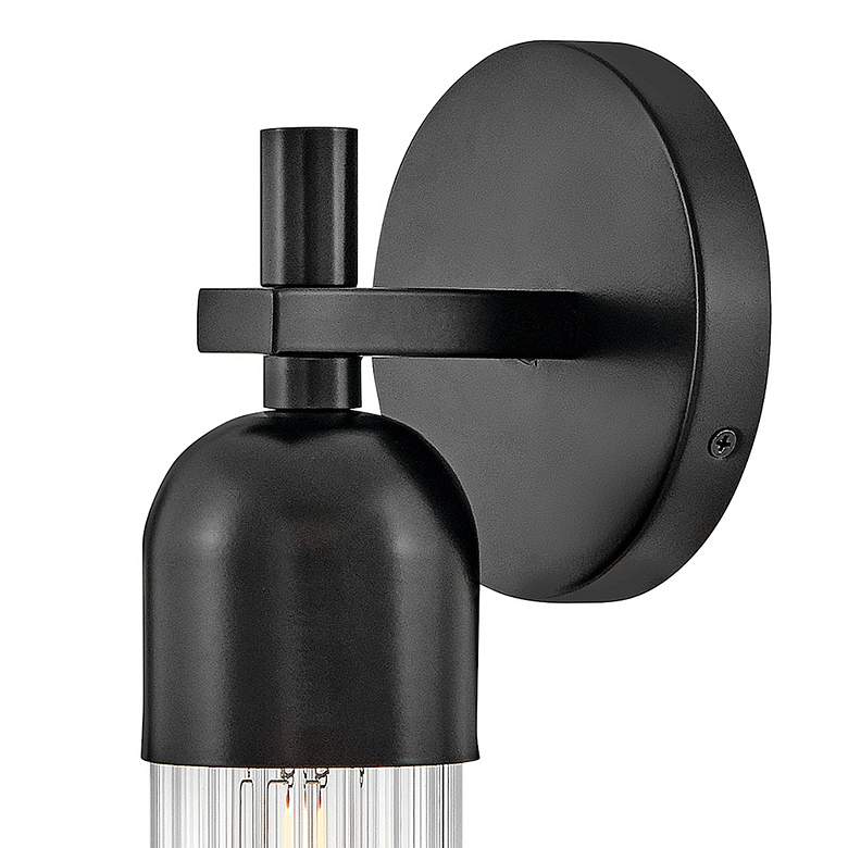 Image 4 Hinkley Soren 14 1/4" High Black Wall Sconce more views