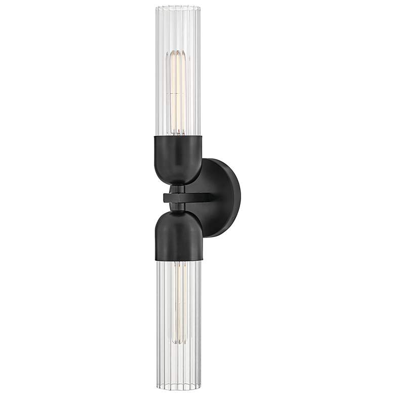 Image 2 Hinkley Soren 23 1/2" High Black 2-Light Wall Sconce more views