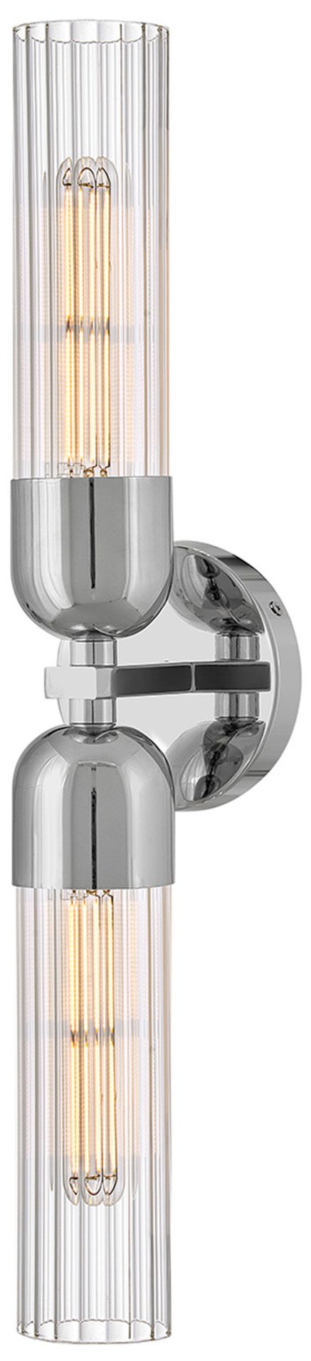 Hinkley Soren Large Two Light Sconce 23.5" Chrome