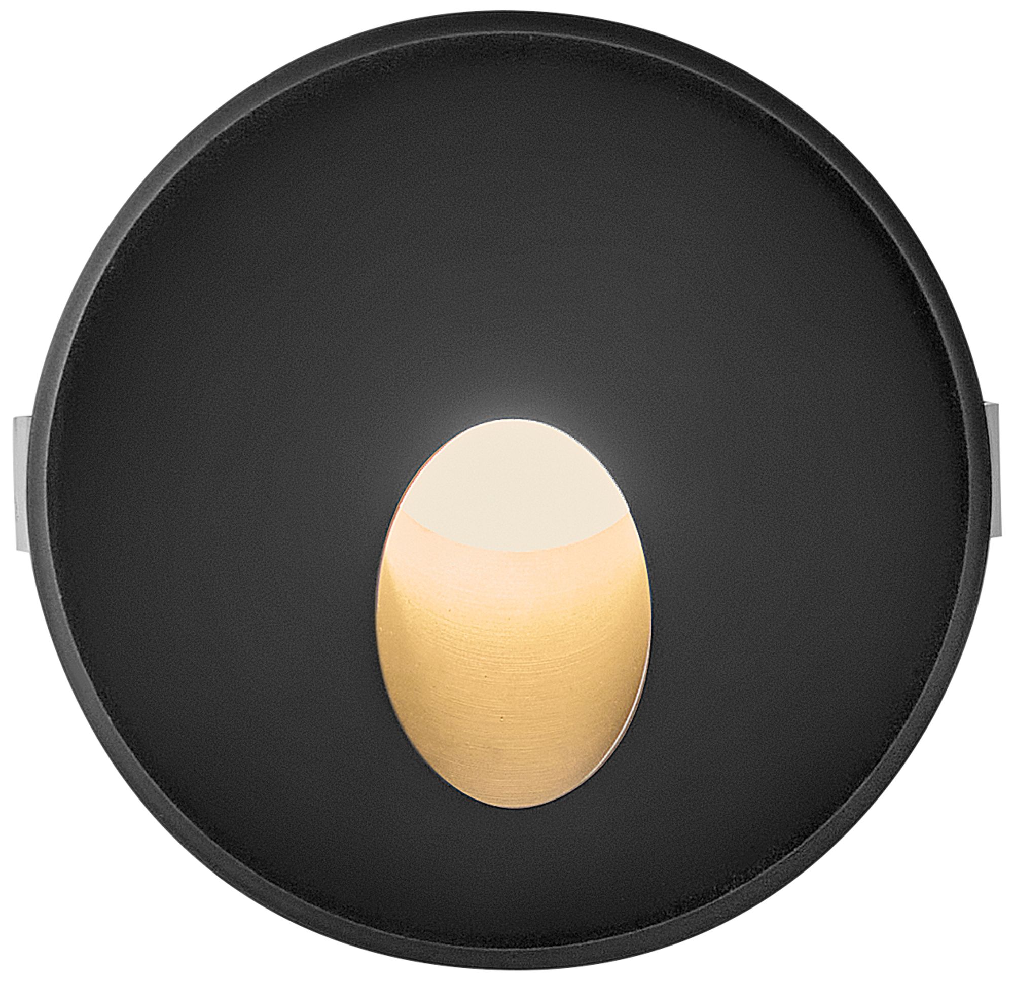 Hinkley Sparta Tilt LED Round Step/Wall Light 2.25" Stainless Steel Black