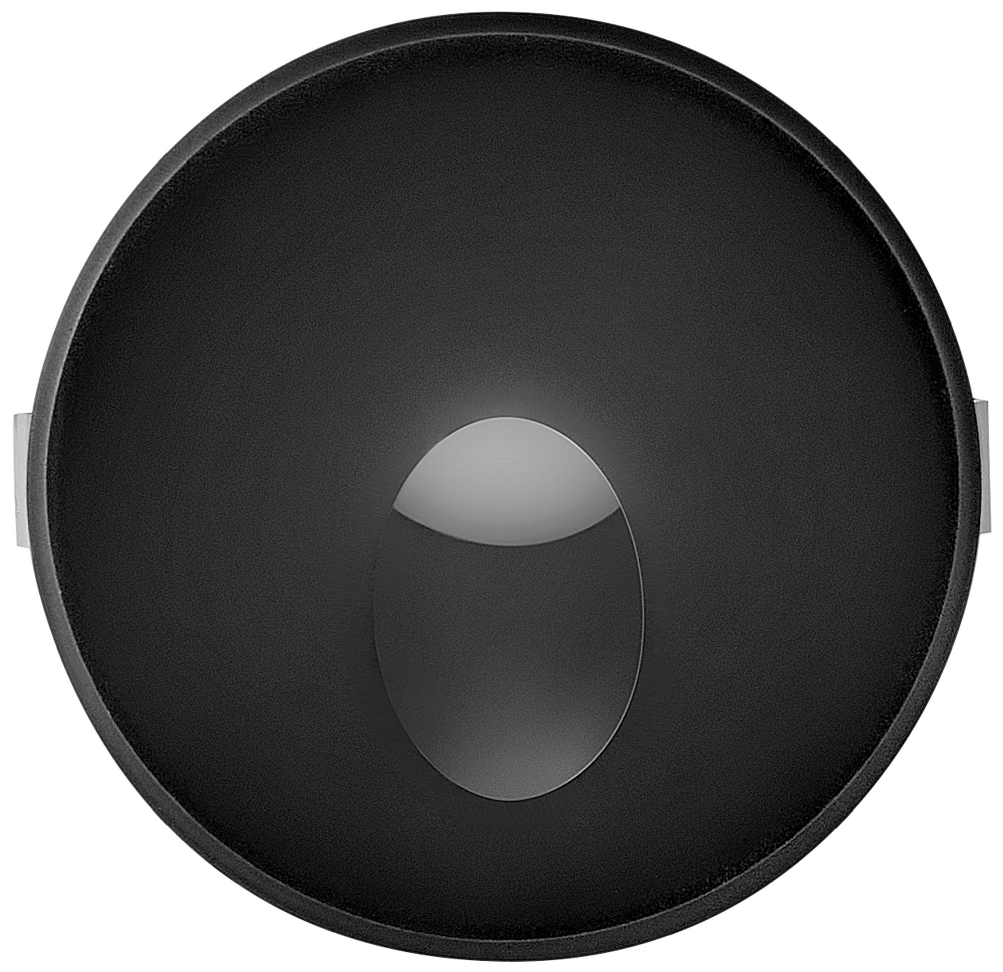 Image 2 Hinkley Sparta Tilt LED Round Step/Wall Light 2.25" Stainless Steel Black more views