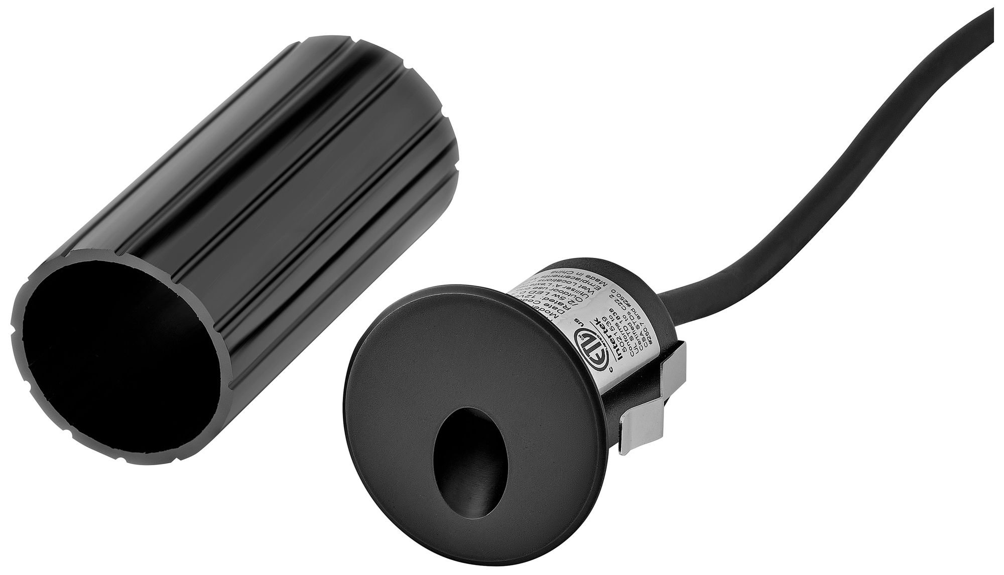 Image 3 Hinkley Sparta Tilt LED Round Step/Wall Light 2.25" Stainless Steel Black more views