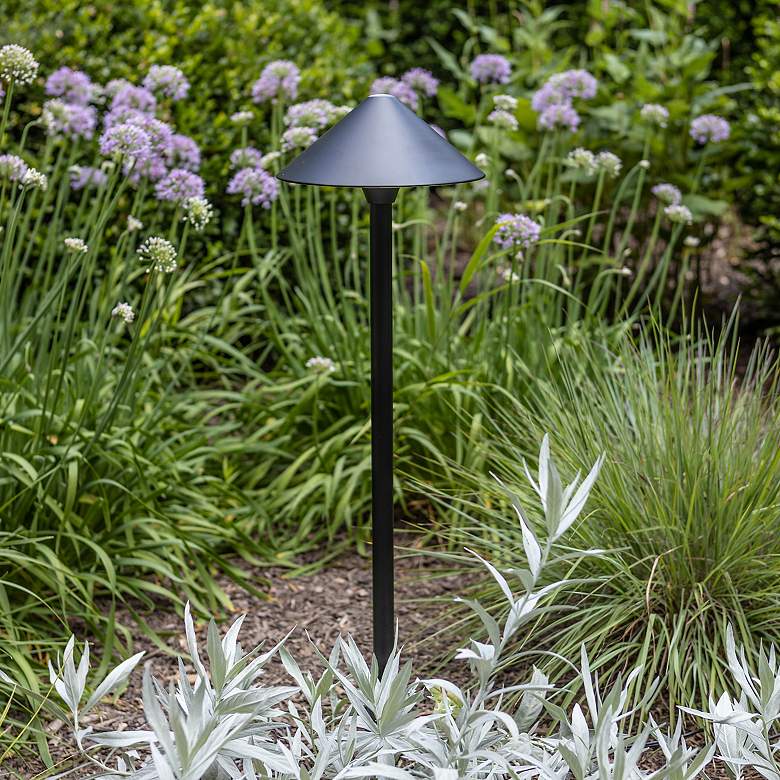 Image 1 Hinkley Springfield 16" High Black Finish Modern Landscape Path Light