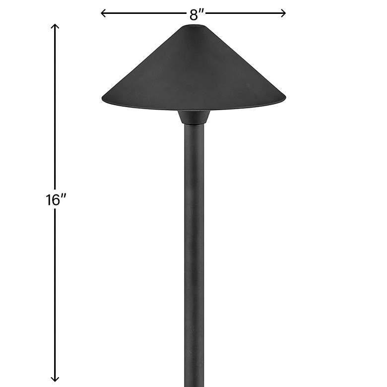 Image 6 Hinkley Springfield 16" High Black Finish Modern Landscape Path Light more views