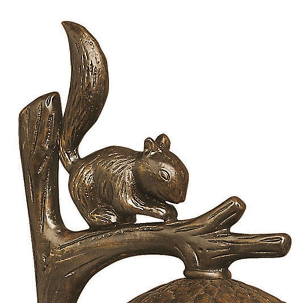Image 6 Hinkley Squirrel and Acorn 22" High Amber and Bronze Landscape Light more views