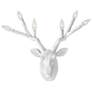 1_Hinkley Stag Deer Head 20" White Modern Rustic Plug-In Wall Sconce
