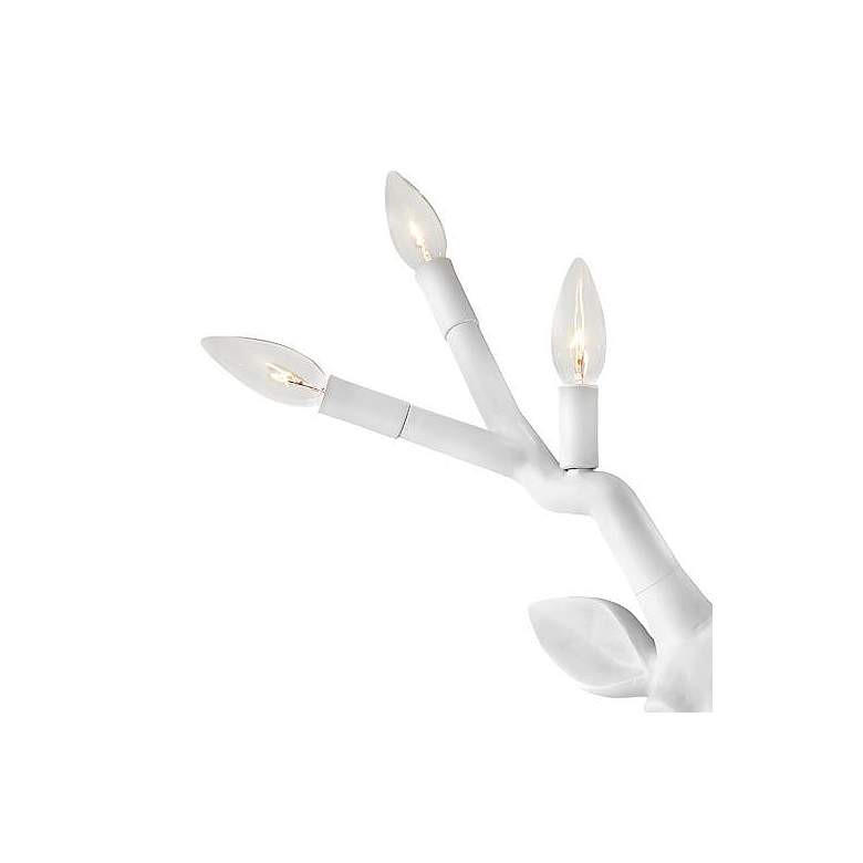 Image 2 Hinkley Stag Deer Head 20" White Modern Rustic Plug-In Wall Sconce more views