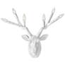 2_Hinkley Stag Deer Head 20" White Modern Rustic Plug-In Wall Sconce more views