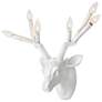 3_Hinkley Stag Deer Head 20" White Modern Rustic Plug-In Wall Sconce more views