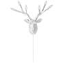 4_Hinkley Stag Deer Head 20" White Modern Rustic Plug-In Wall Sconce more views