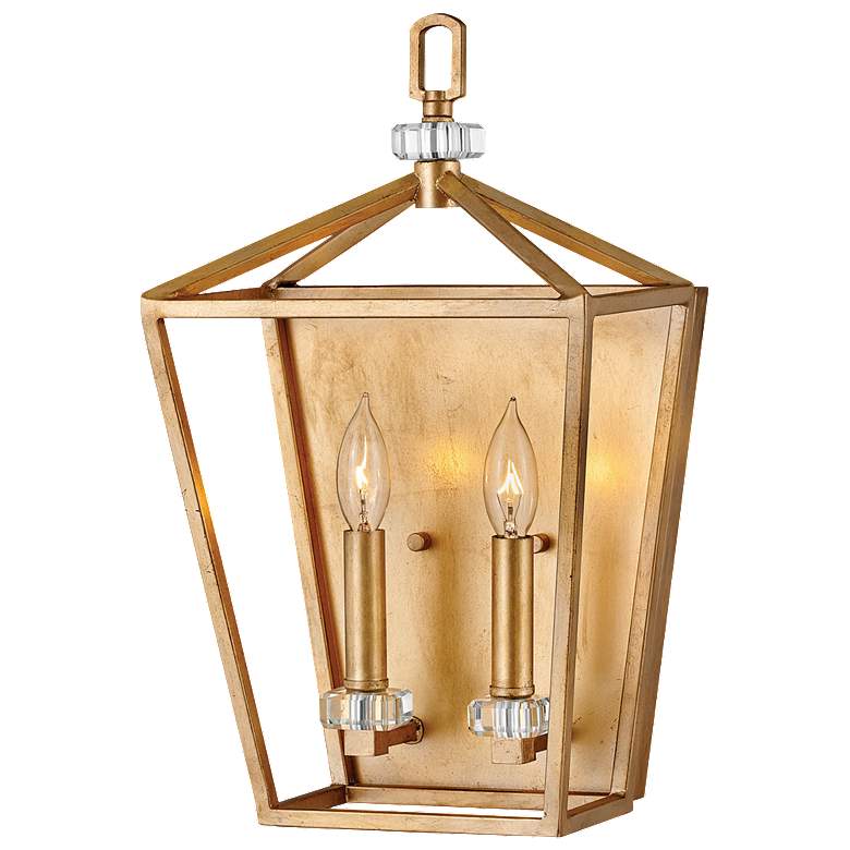 Image 1 Hinkley Stinson 17 inchH Distressed Brass 2-Light Wall Sconce
