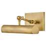 1_Hinkley Stokes 12" Heritage Brass Plug-In Accent Light Picture Light