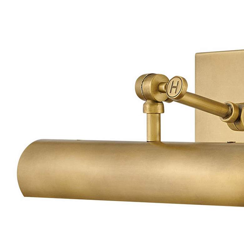 Image 2 Hinkley Stokes 12" Heritage Brass Plug-In Accent Light Picture Light more views