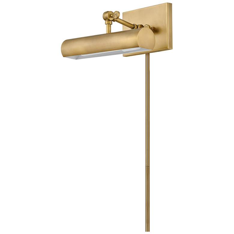 Image 3 Hinkley Stokes 12" Heritage Brass Plug-In Accent Light Picture Light more views
