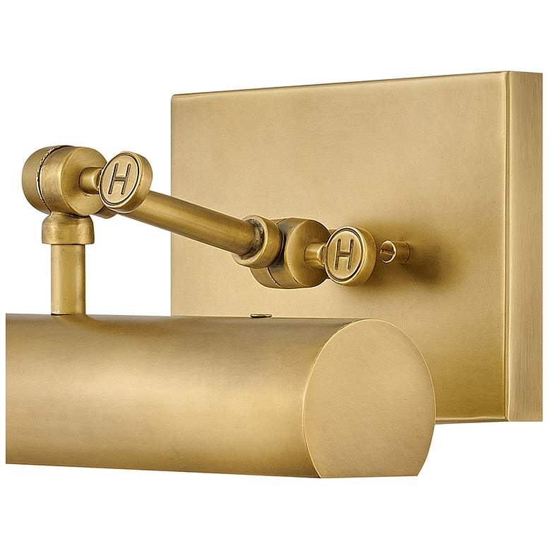 Image 6 Hinkley Stokes 12" Heritage Brass Plug-In Accent Light Picture Light more views