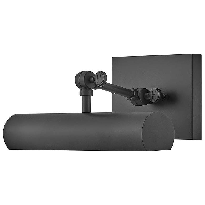 Image 1 Hinkley Stokes 12" Wide Black Metal Picture Light Accent Wall Light