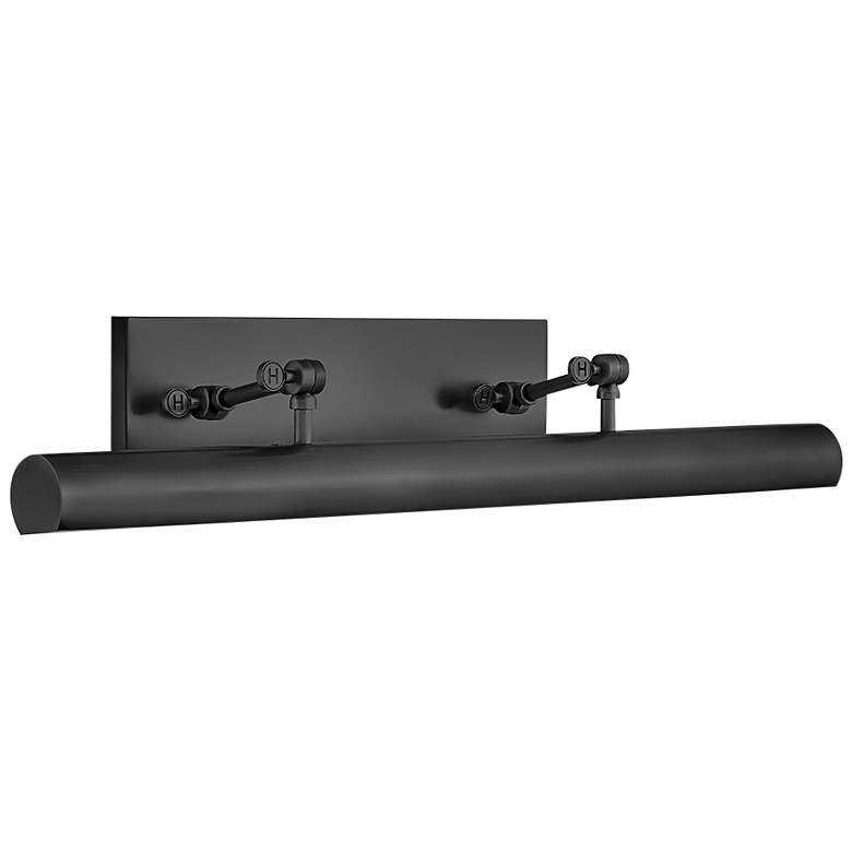 Image 1 Hinkley Stokes 30" Wide Black Adjustable Picture Light
