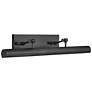 1_Hinkley Stokes 30" Wide Black Adjustable Picture Light