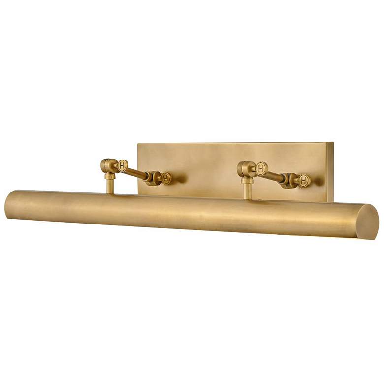 Image 1 Hinkley Stokes 30" Wide Heritage Brass Picture Light